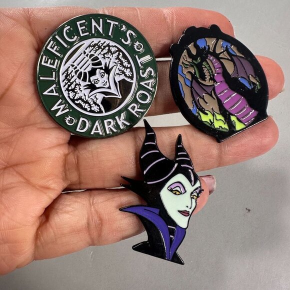 Maleficent Villain Aurora Lapel Pin Sleeping Beauty Accessories Brooch Badge Pin - Picture 5 of 10